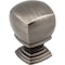Jeffrey Alexander 1" Overall Length  Brushed Pewter Katharine Cabinet Knob 188L-BNBDL - alternate 1